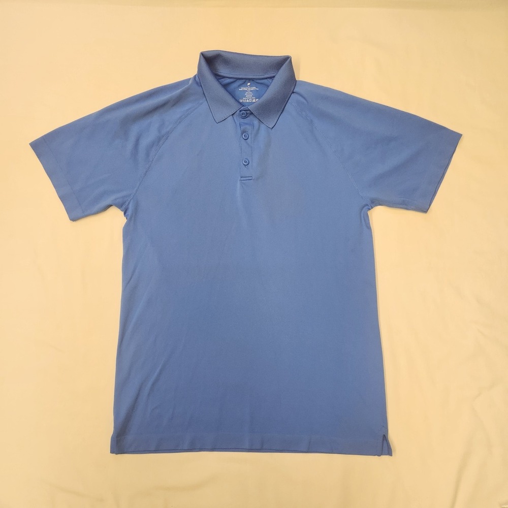 Fabletics Mens Training Day Polo Shirt Medium Performance Athletic Golf Stretch
